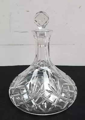 Buy Drinks Decanter Vintage Crystal Glass Clear With Stopper Whisky Brandy Spirits • 9.99£