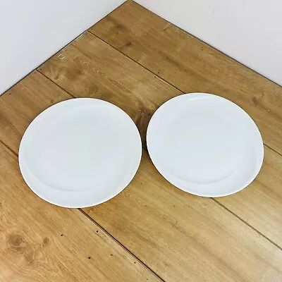 Buy 2 X Wedgwood Solar 10.5 /27 Cm Dinner Plates White Bone China • 65£