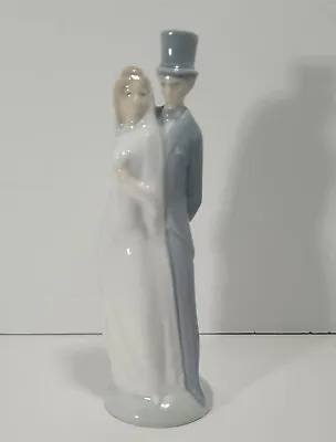 Buy Lladro NAO Daisa Bride And Groom Cake Topper Just Married Vintage • 23.62£