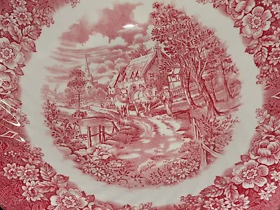 Buy British Anchor MEMORY LANE In Red And White Serving Bowl • 12.99£