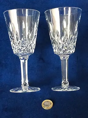 Buy Two Tyrone Crystal Vintage Wine Glasses Rosses Pattern Set Of Two As Found • 5£