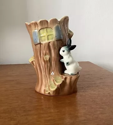 Buy Vintage Hornsea Fauna Rabbit Treehouse Vase Model 570 / Bunny  • 7£