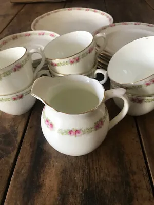 Buy Aynsley China Rose Pattern Tea Set • 18£