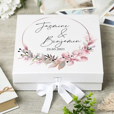 Buy Personalised Keepsake Box Wedding Memory Box Gift UV-2 • 15.99£