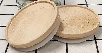 Buy GU Ramekins Lids STACKABLE Glass Dessert Pots Jars UK Made Silicone Seal Bamboo • 6.99£