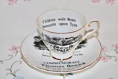 Buy RARE Wedgwood Royal Tuscan Commemorative Fine China Coffee Cup Saucer Newcaastle • 20£