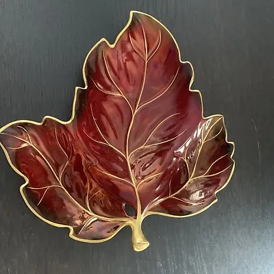 Buy Carlton Ware Vintage  Rouge Royale Art Deco Leaf,  Christmas Decor • 4£