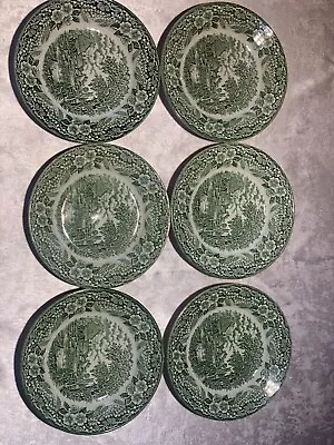 Buy Broadhurst Staffordshire Ironstone Green Bowls • 20£