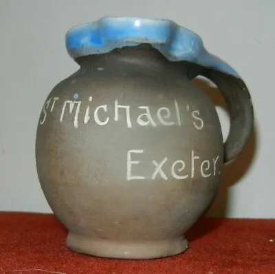 Buy St Michael's Exeter Baron Barnstaple  Studio Pottery Jug 8 Cm • 14£