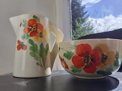 Buy CLARICE CLIFF WILKINSON  PANSIES  DUO - 1930s - VERY GOOD CONDITION • 75£