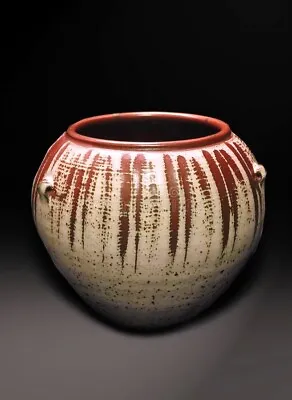 Buy Rare John Leach Exhibition One-Off Wax-Resist Glaze Pot Muchelney Shoji Hamada • 450£