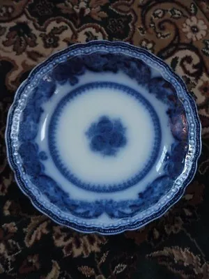 Buy Flow Blue WOOD & SON England Madras Royal Semi-Porcelain BOWL 7-1/2  Antique • 43.78£