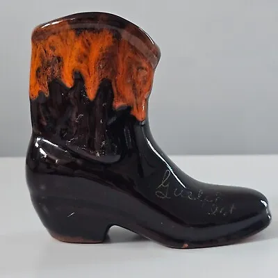 Buy Vintage McMaster Craft Redware Pottery Canada Cowboy Boot Guelph, Ontario • 14.99£