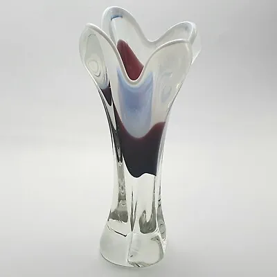 Buy Vintage CHRIBSKA 60s Czech Sommerso Art Glass Vase 9.75  Designer Josef Hospodka • 39.95£