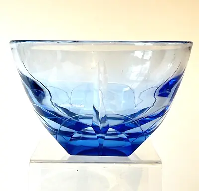 Buy Whitefriars Rare Art Deco Cut Glass Bowl William Wilson Modernist  • 575£