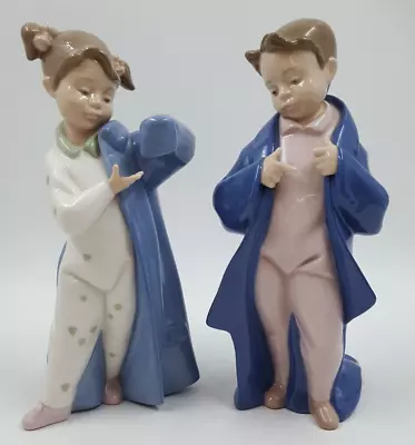 Buy Vintage Lladro Nao My Daddy's Coat 1316 & Just Like Dad 1319 Figurine 1998 • 24.99£