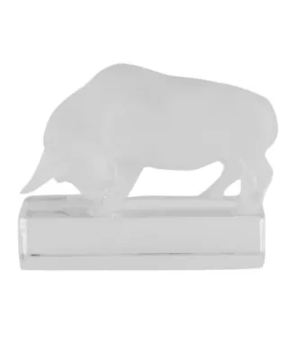Buy LALIQUE Art Glass Frosted Crystal Bull Pre-Owned Excellent Condition • 92.83£
