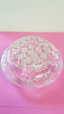Buy Thomas Webb Crystal Flower Head Vase And 19 Hole Glass Frog • 12£