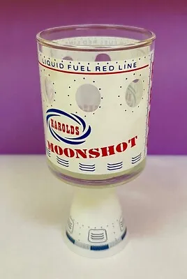 Buy Vintage HAROLD'S Reno NV Casino MOONSHOT Rocket COCKTAIL / SHOT GLASS Atomic Era • 14.38£