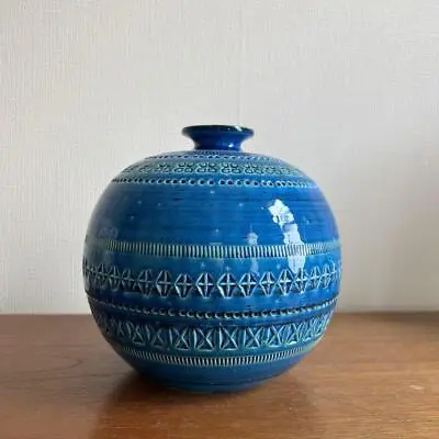 Buy Bitossi Flavia Italy Rimini Blu Vase Jar Pottery Ceramic Interior [EJ527 • 236.83£