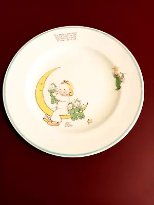 Buy Shelley Plate, Man In The Moon Nursery Ware By Mabel Lucie Attwell, Rare Vintage • 28.99£