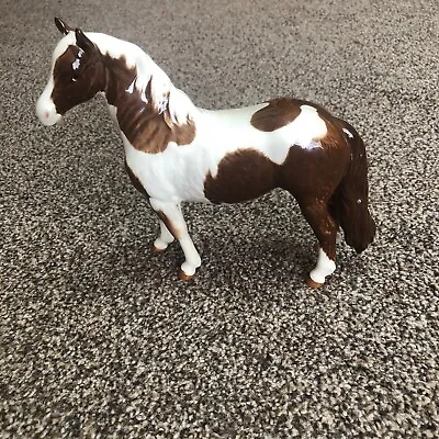 Buy Vintage Beswick Ceramic Horse Skewbald 7” Tall 8” Wide Preowned No Chips Lovely • 44.99£