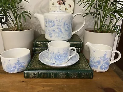 Buy Vintage Wade Chintz Blue & White Floral Afternoon Teaset 'Chintz' Pattern • 25£