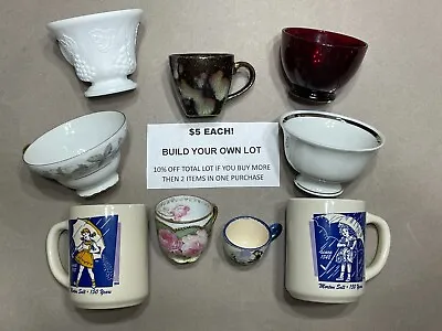 Buy Make Your Lot Tea  Cups Vintage England Japan China Demitasse Mismatched $5 Each • 3.84£