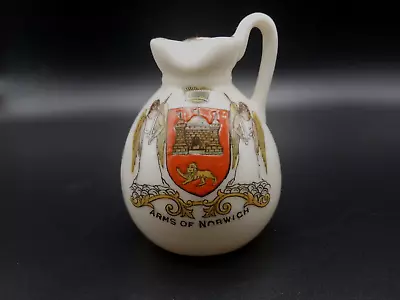 Buy Crested China - ARMS OF NORWICH Crest - Jug - Arcadian. • 5.50£