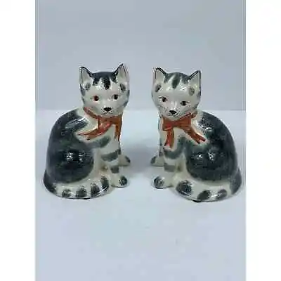 Buy Rye Pottery Set Of 2 Handmade In England Cats Figurines Hand Painted • 38.35£