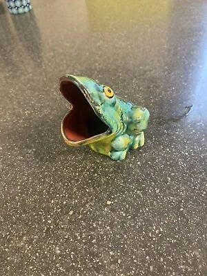 Buy Beautiful Rare Italian Pottery Frog Toad  Italy Signed To Base Perfec Condition. • 49.99£