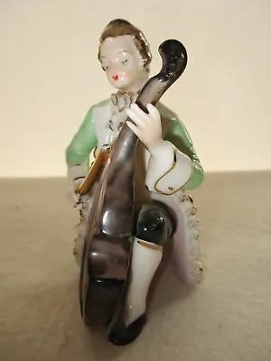 Buy Vintage Porcelain Kneeling Cellist Figurine, Possibly After Sevres • 8£