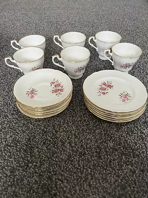 Buy Tea Cup TRIO SPRINGFIELD Made In England Fine Bone China Vintage Roses • 64.99£