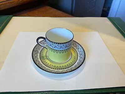 Buy Aynsley Bone China Coffee Can & Saucer Art Deco Design Yellow And Black. • 5£