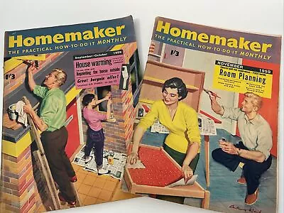 Buy Vintage Homemaker Magazines 1959 ~ 1950s Retro Home Ideas,  Art Cover, DIY • 12£