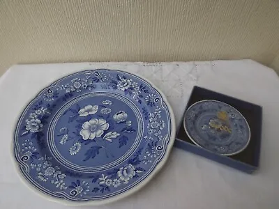 Buy 2 Spode Blue Room Plates  Botanical  Porcelain China - England • 15£