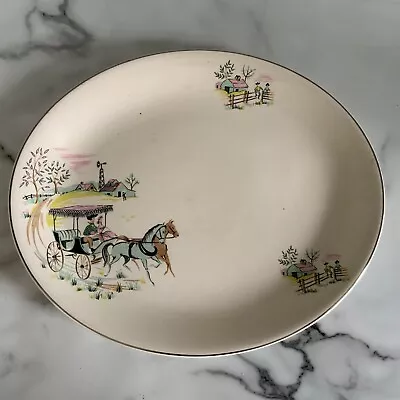 Buy Alfred Meakin Oklahoma Vintage 1950s Oval Plate • 16.99£