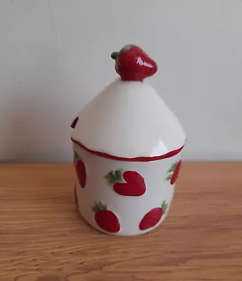 Buy Strawberry Ceramic Preserve Pot With Lid • 9.89£