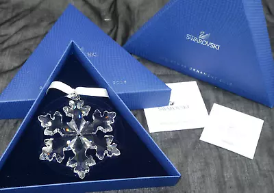 Buy Large Christmas 2016 Swarovski Crystal Star Snowflake Ornament 5180210 Boxed • 139.95£
