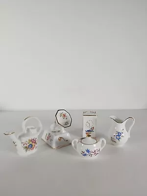Buy Five Pieces Of Hammersley And Aynsley Porcelain Miniatures  • 29£