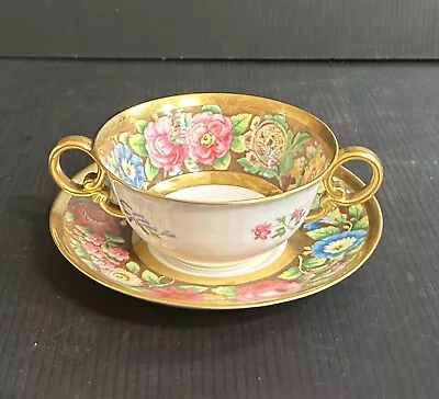 Buy Vintage Spode Copeland China  B 233  Two Handles Tea Cup & Saucer Set • 94.32£