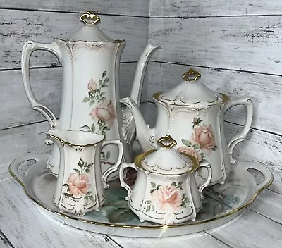 Buy ALT Tirschenreuth 1838 Baronesse Beautifully Hand Painted  Tea & Coffee Set • 260.90£