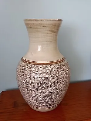 Buy Vintage Denby Large Green Brown Bracken Vase 32cms High • 45£