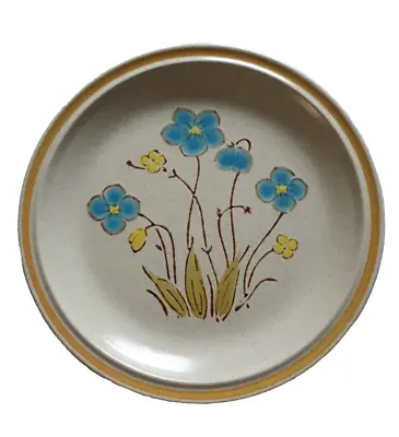 Buy Hearthside Garden Festival Highland Flowers Salad Plate Turquoise 1970's Retro • 6.72£