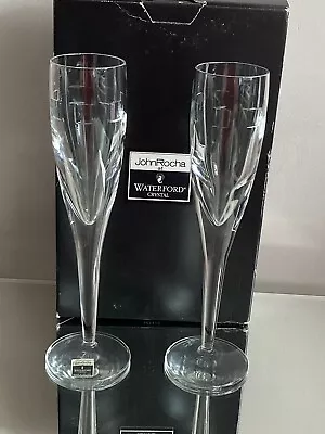 Buy John Rocha Geo Glasses. 2 Champagne Flutes / Glasses.  New And In Box. Bnib • 150£