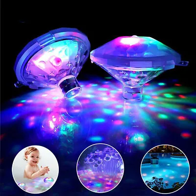 Buy Floating LED Bath Lights Underwater Hot Tub RGB Colorful Lazy Spa Disco Lamp • 8.19£