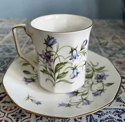 Buy K21 Vintage Queens Rosina Purple Blue  Flowers Floral Cup & Saucer • 6£