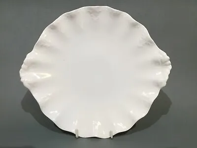 Buy Royal Crown Derby Bone China Plain White Cake Plate - Seconds • 9.50£