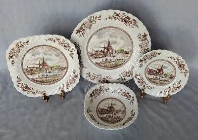 Buy Tulip Time Dinnerware (Brown)-Plates Or Bowls-by Johnson Brothers, Your Choice! • 4.80£