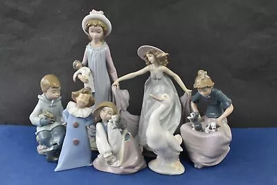 Buy Lladro Nao Collection Of 7x Figurines Some Damaged Not Boxed Porcelain • 39.99£